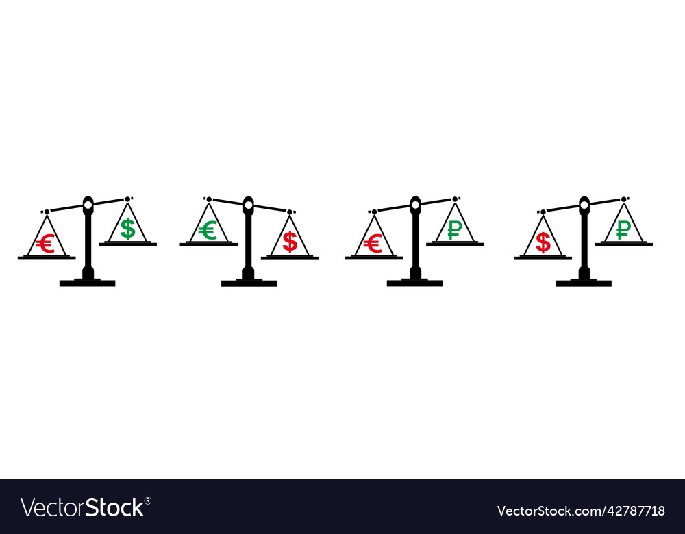 Explanatory drawing using a balance vector image Explanatory drawing using a balance