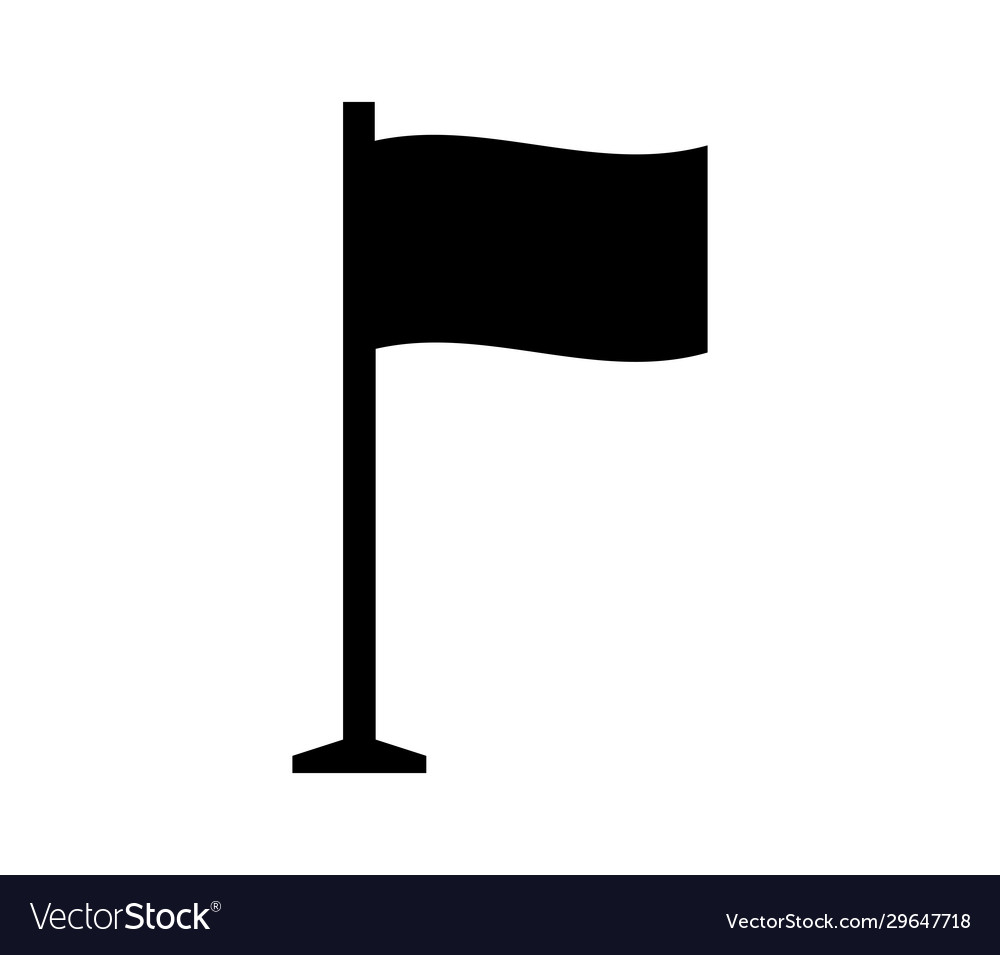 Flag icon in on white background Royalty Free Vector Image