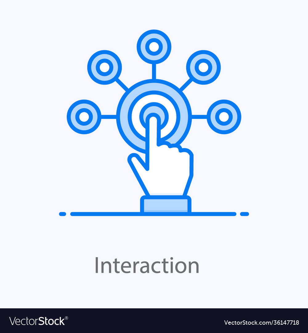 Interaction Royalty Free Vector Image - VectorStock