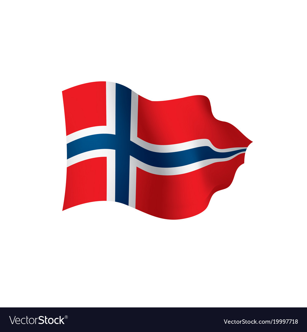 Norway flag Royalty Free Vector Image - VectorStock