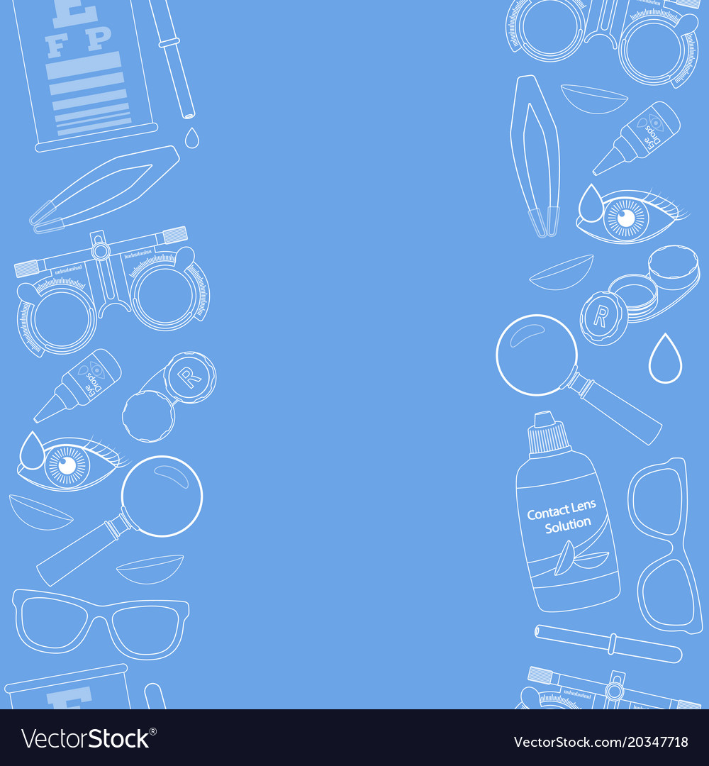 Optics and visual acuity Royalty Free Vector Image