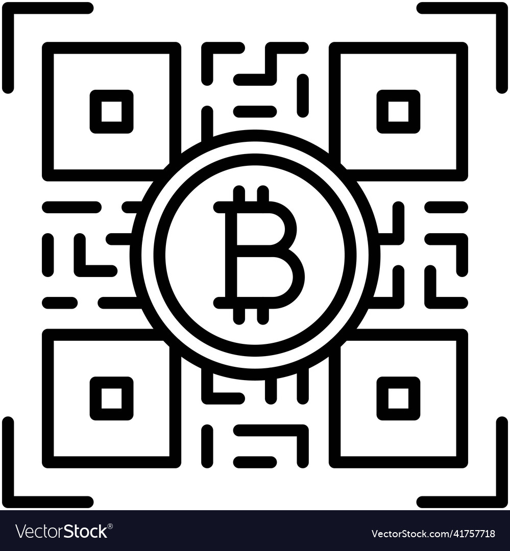 Qr code icon bitcoin related