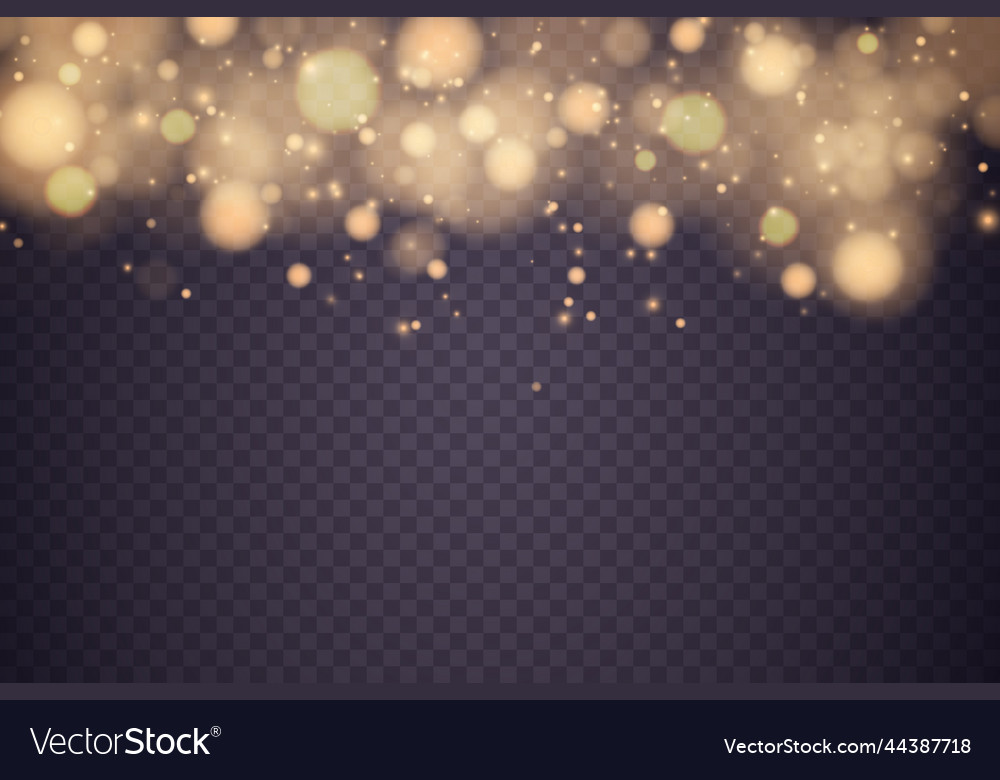 Shining bokeh isolated on transparent background Vector Image Shining bokeh isolated on transparent background