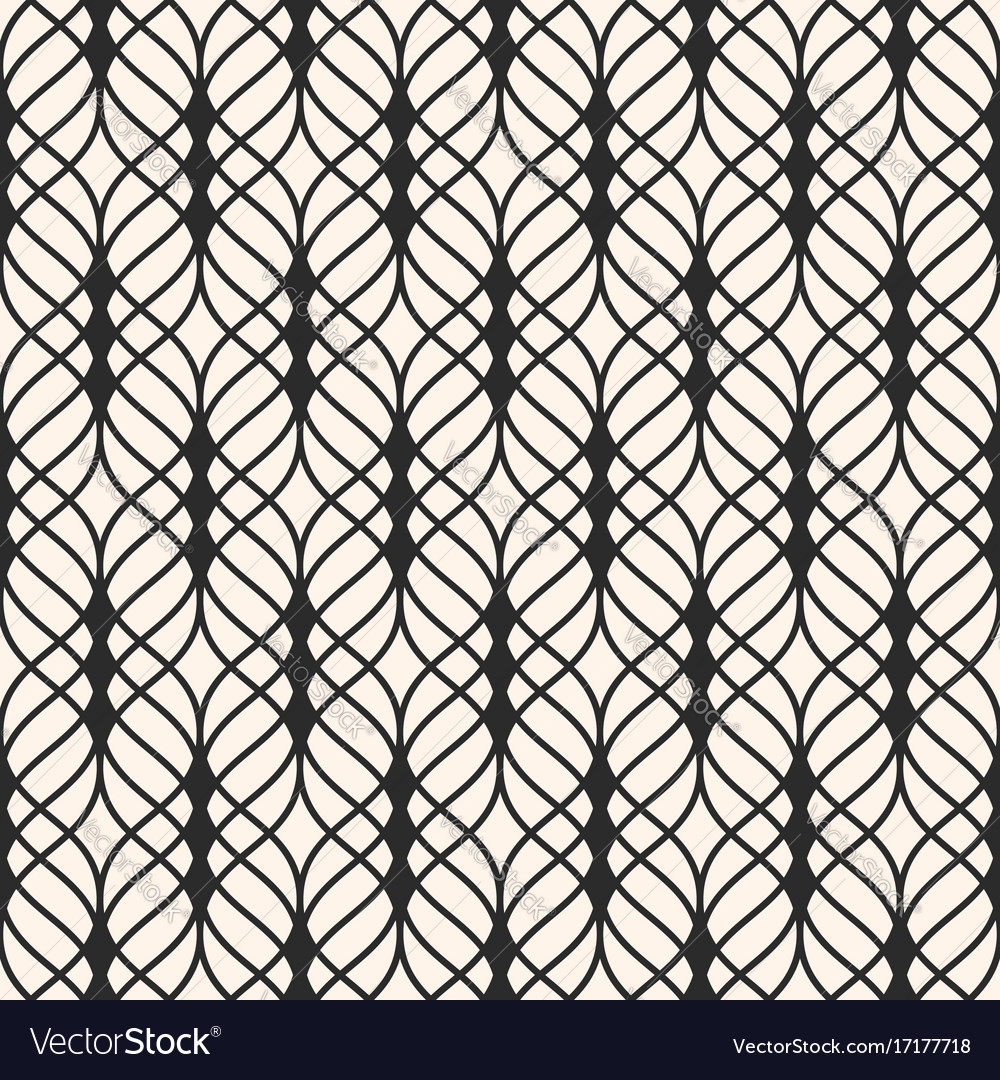 Wavy Lattice Mesh Pattern