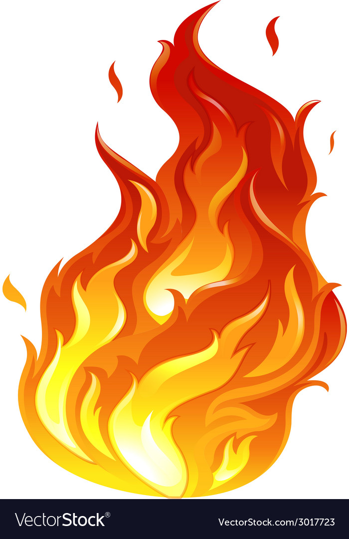 Download A big fire Royalty Free Vector Image - VectorStock