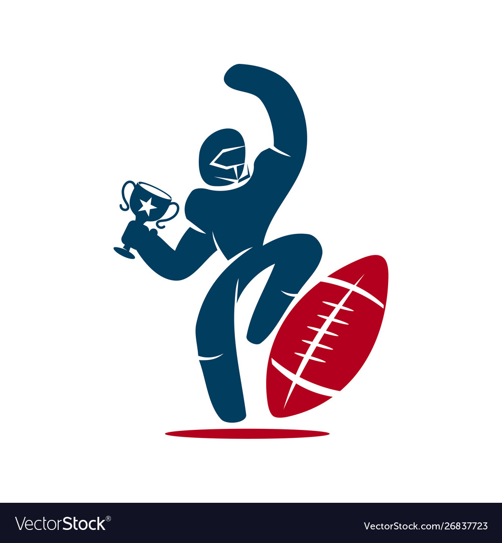 American Football Emblem Template