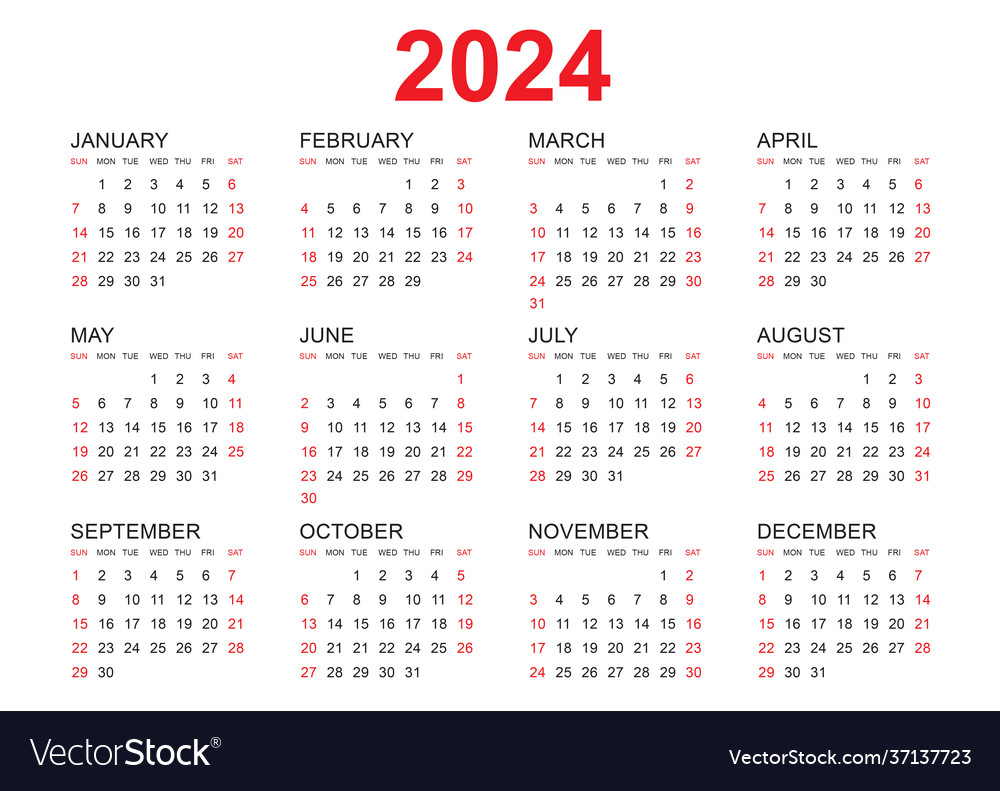 Calendar 2025 template simple Royalty Free Vector Image