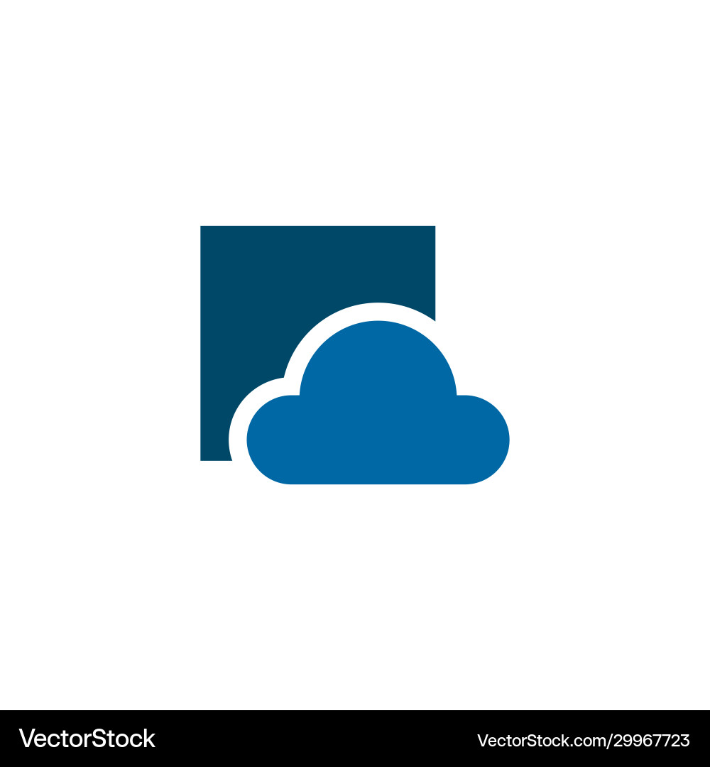 Cloud logo design template Royalty Free Vector Image
