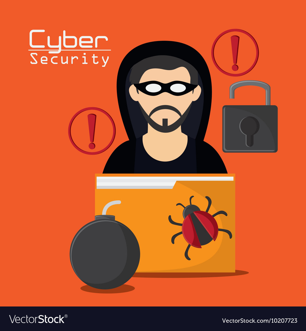 Cyber and system security icon