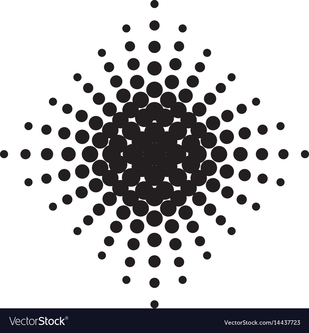 Halftone radial pattern background dots texture