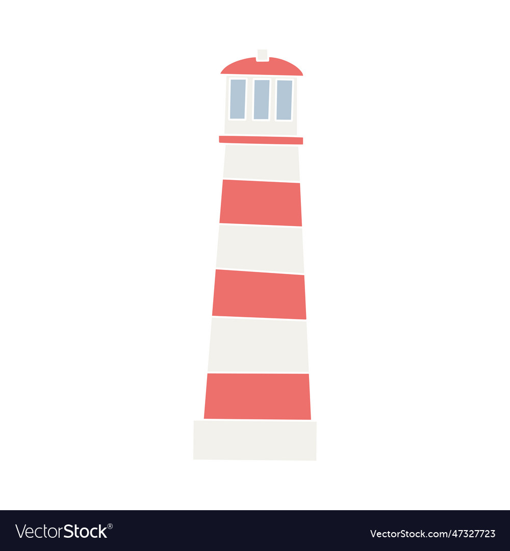 Lighthouse building icon coastal