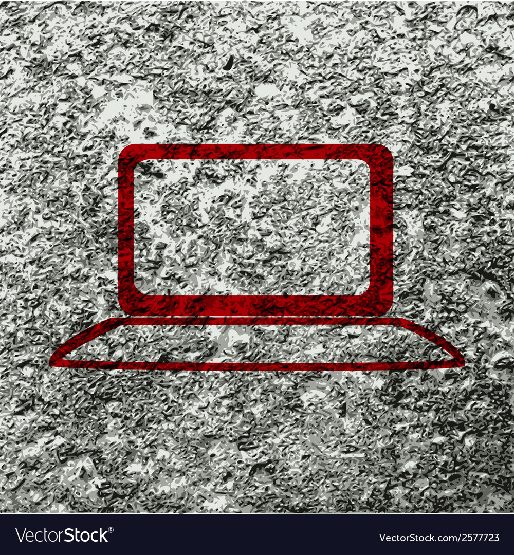 Notebook flat modern web button and space for your