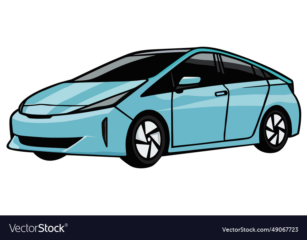 Prius cars vector image Prius cars