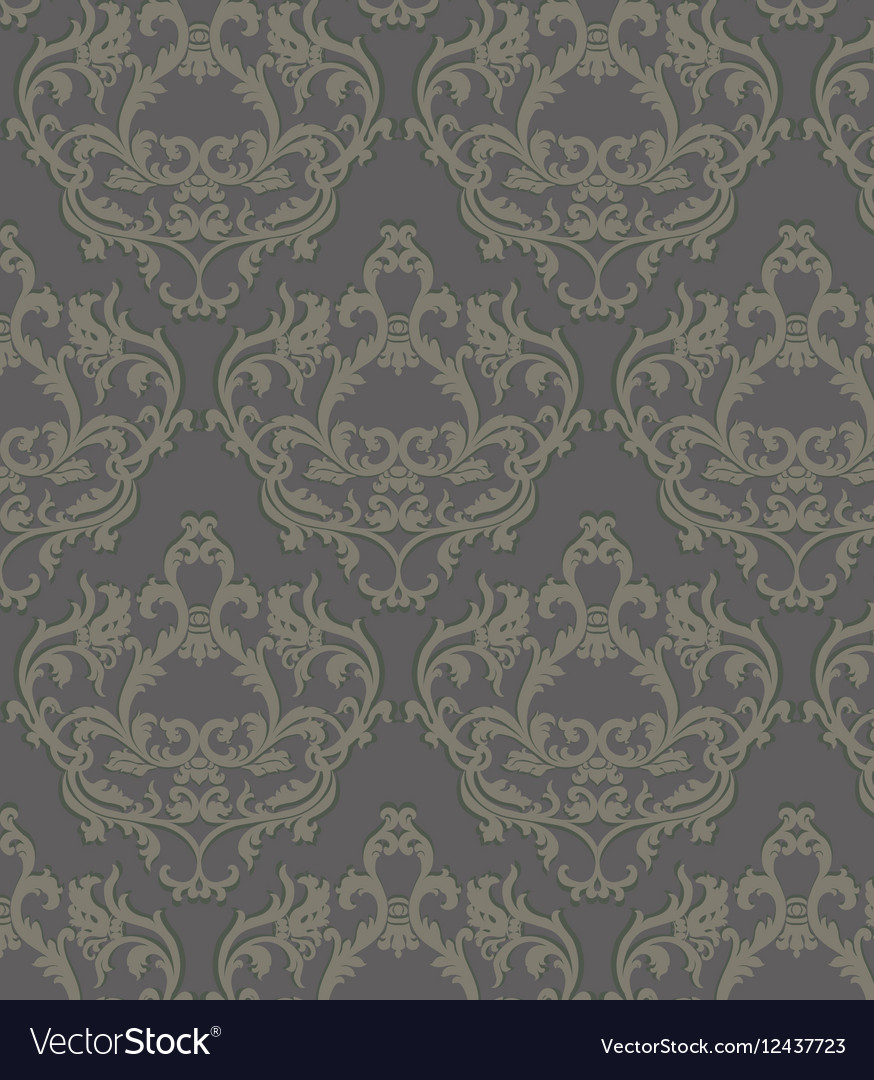 Vintage floral ornament damask pattern