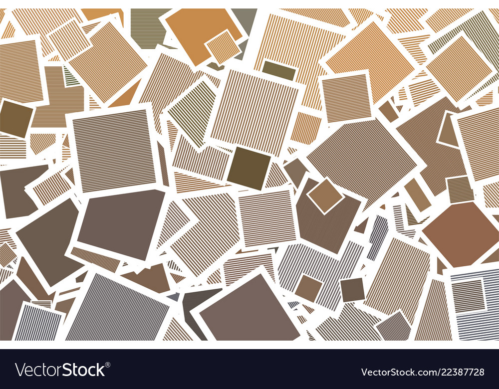 Abstract colorful shapes square with lines