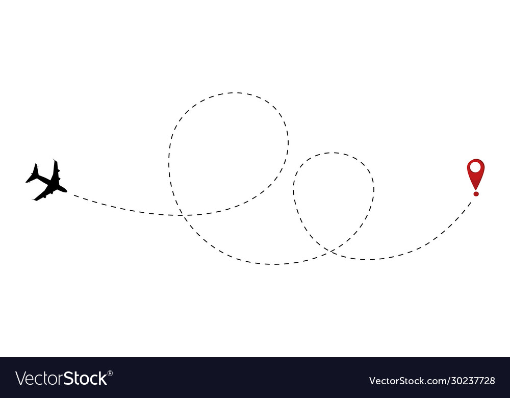 Airplane line path