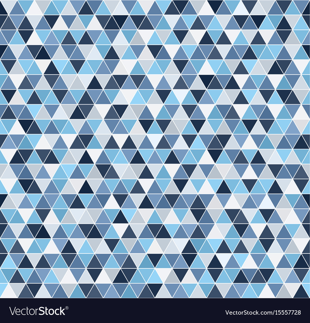 Blue Triangle Seamless Pattern