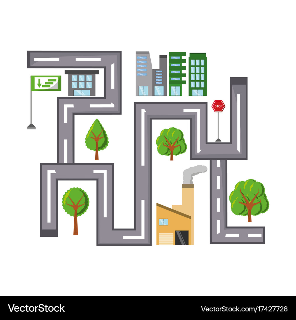 City elements design Royalty Free Vector Image