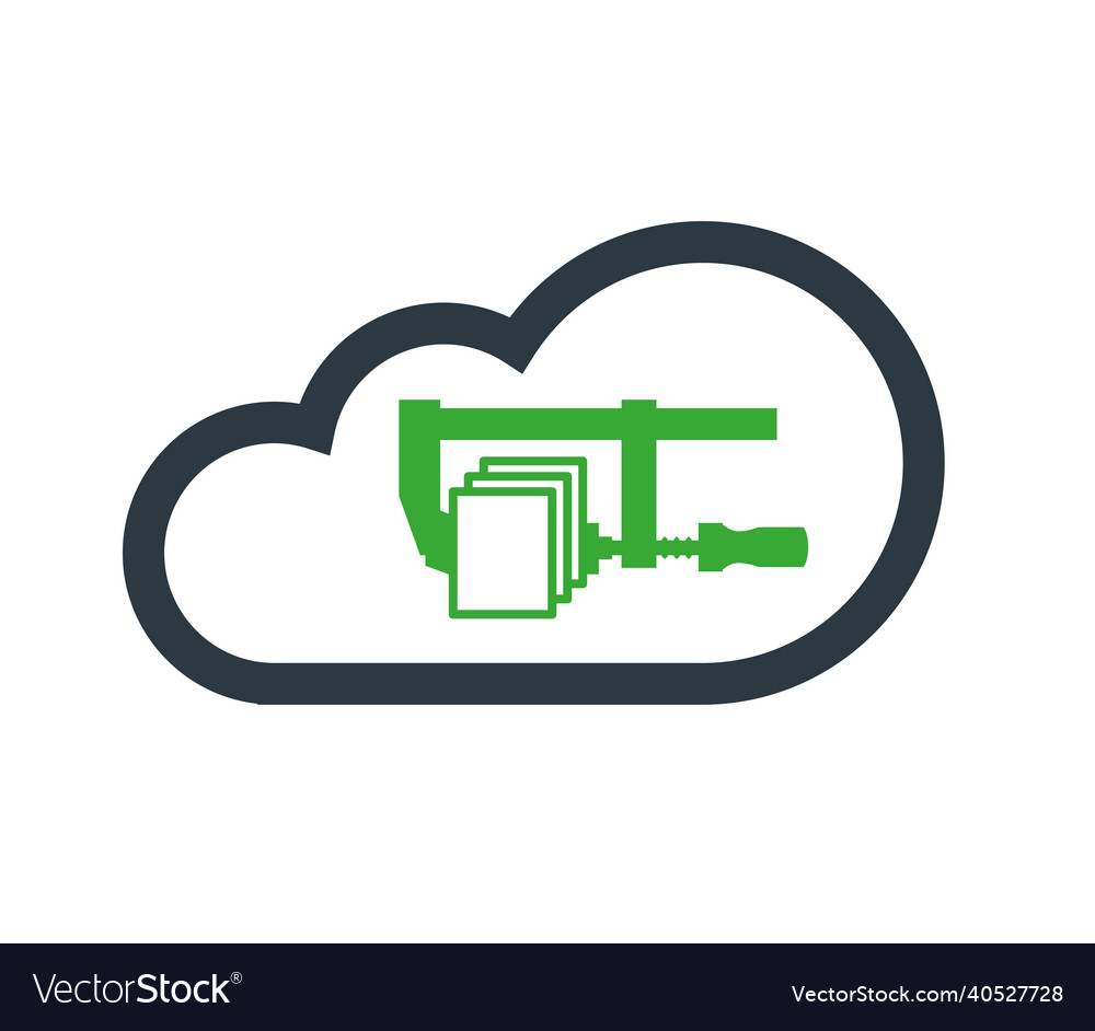 Cloud computing concept vector image Cloud computing concept