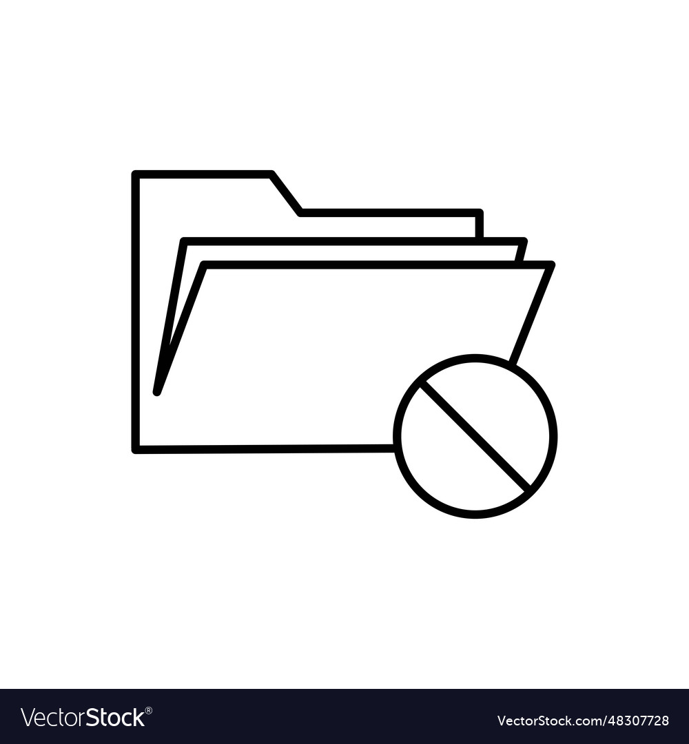 Document icon isolated on white background folder