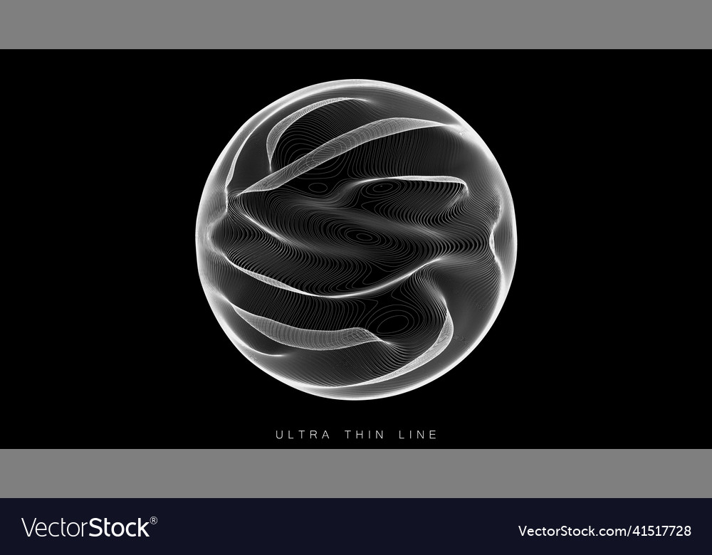 Dynamic Fluid Swirls - Ultra Thin Lines