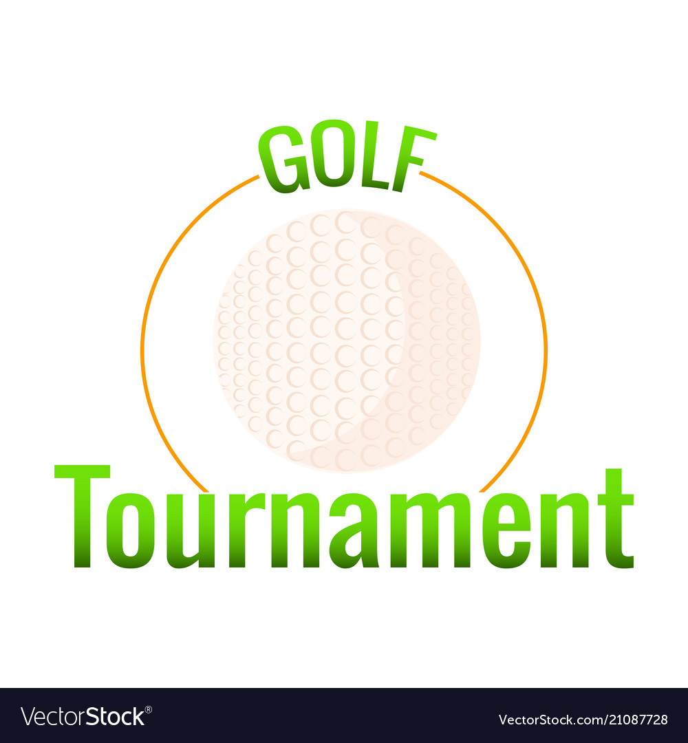 Golf tournament label