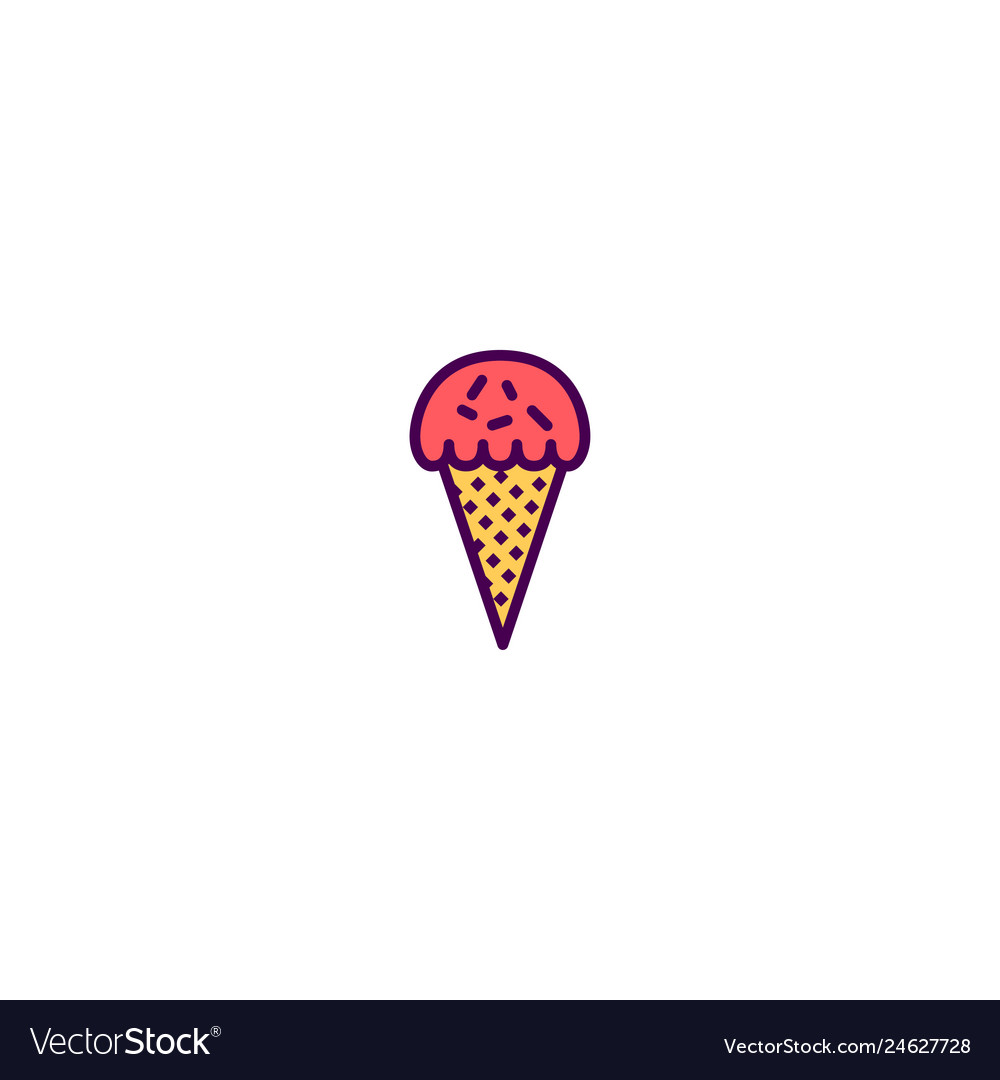 Ice cream icon design gastronomy