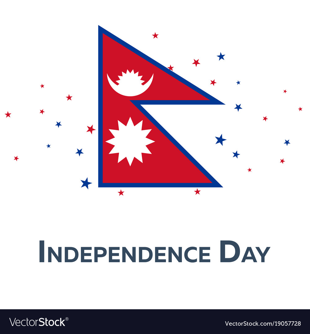 Independence day of nepal patriotic banner