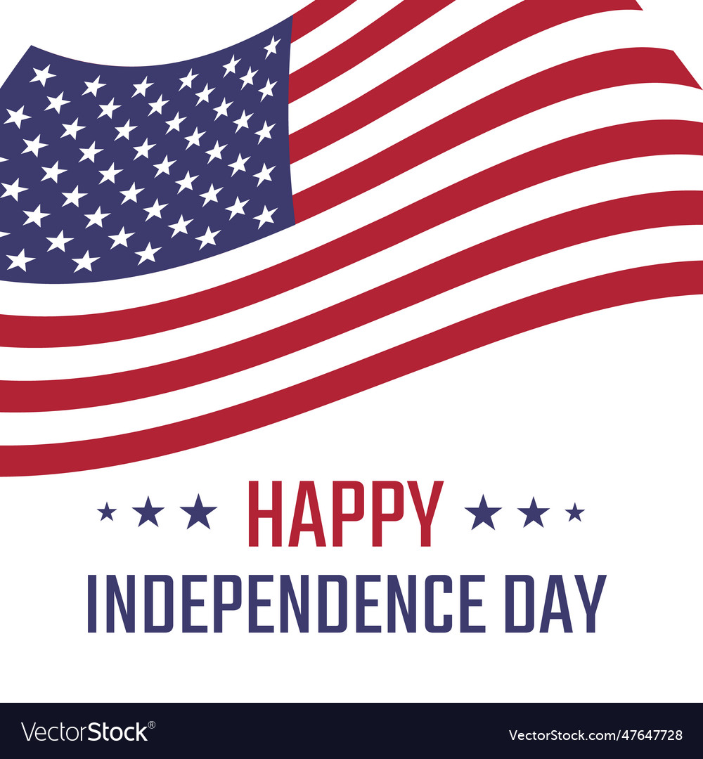 Independence day poster Royalty Free Vector Image