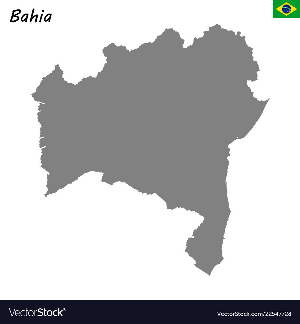 Map of Bahia, Brazil