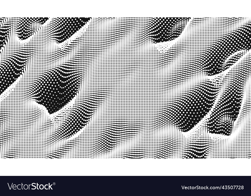 Point wave noise texture abstract dot background vector image Point wave noise texture abstract dot background