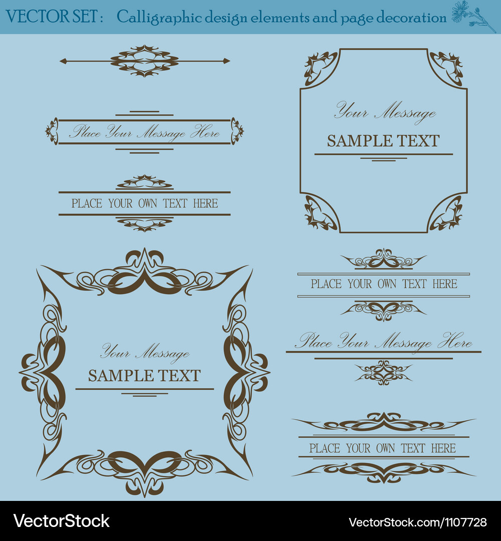 Vintage design elements Royalty Free Vector Image