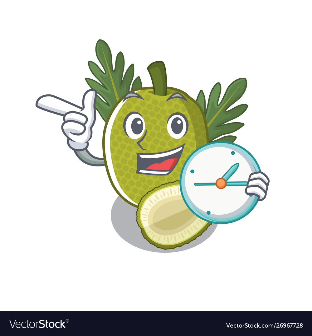 With clock breadfruit in character shape