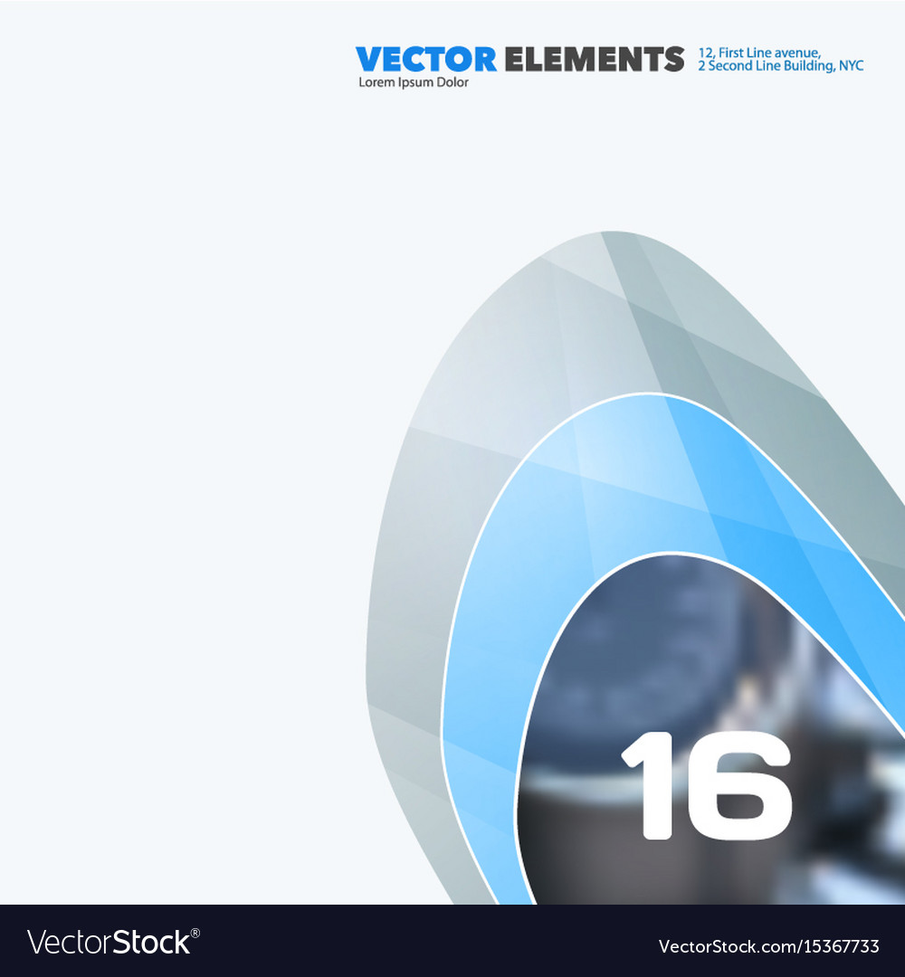Abstract design elements for graphic layout