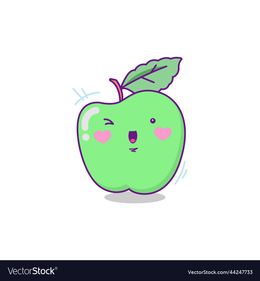 Apple character cute cartoon