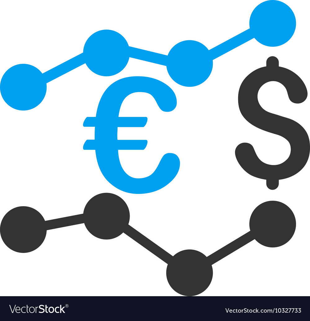 Currency Charts Flat Icon Royalty Free Vector Image Currency Charts Flat Icon Vector Image