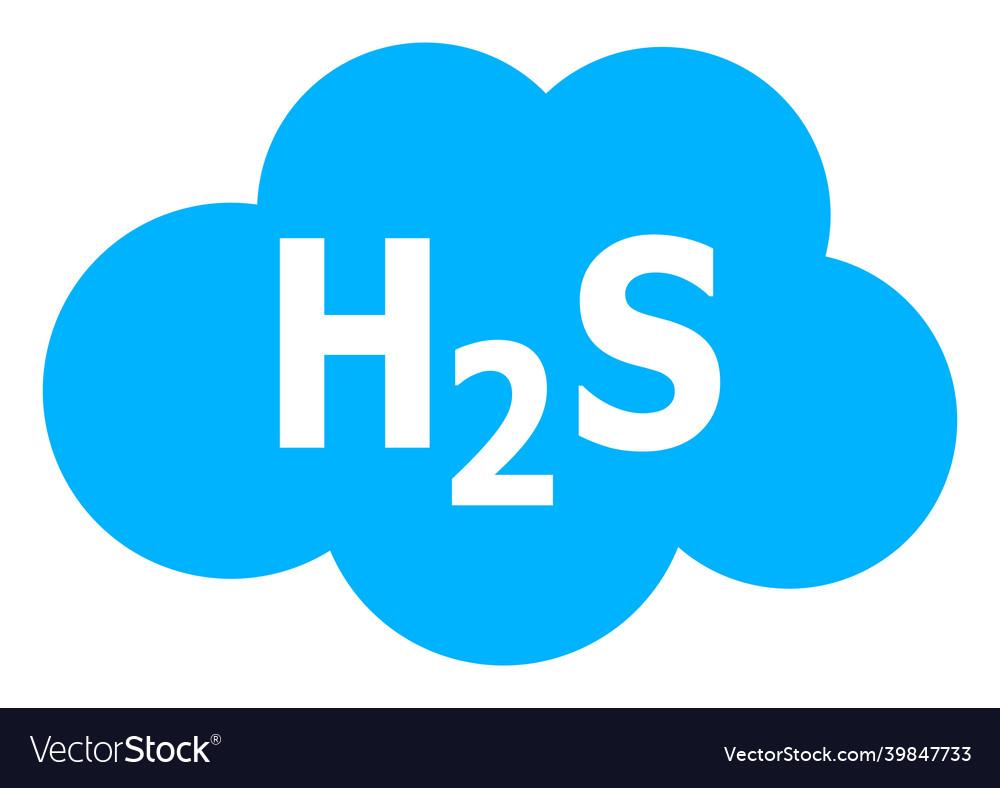 Hydrogen sulfide cloud icon
