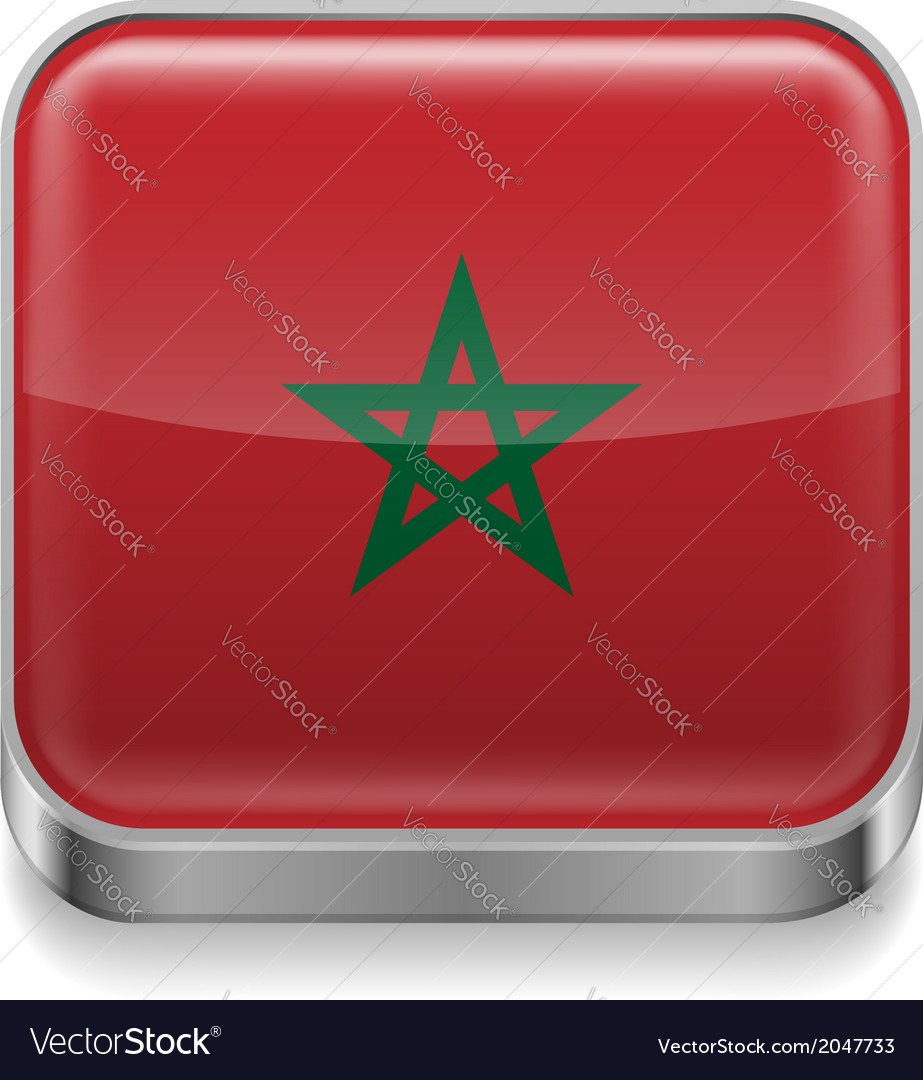 Metal icon of morocco