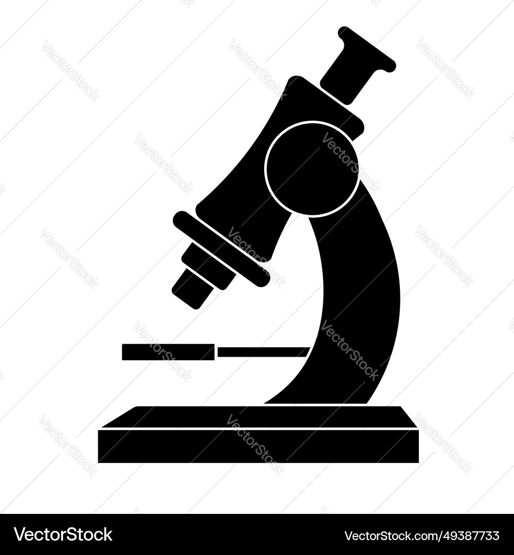 Microscope icon laboratory magnification Vector Image