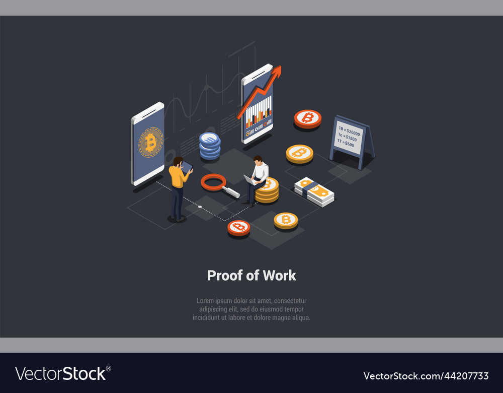 Pos technology class of consensus mechanisms vector image Pos technology class of consensus mechanisms