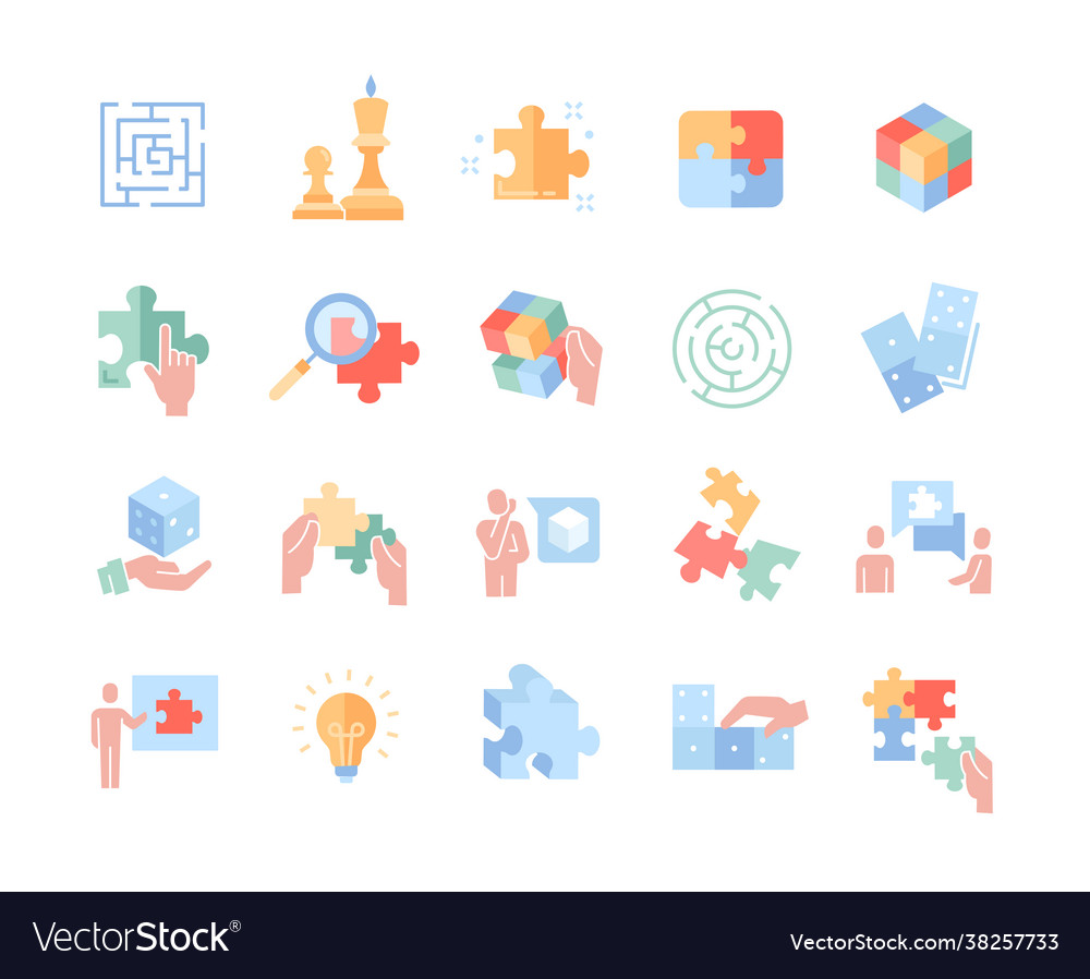 Puzzle & Problem Solving Icons