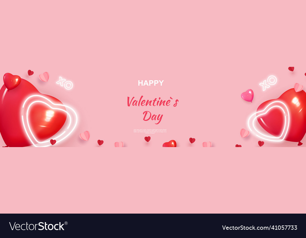 Romantische Valentinstag Banner