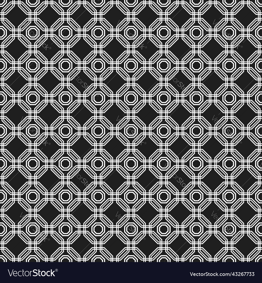 Seamless abstract pattern with octagonal vector image Seamless abstract pattern with octagonal