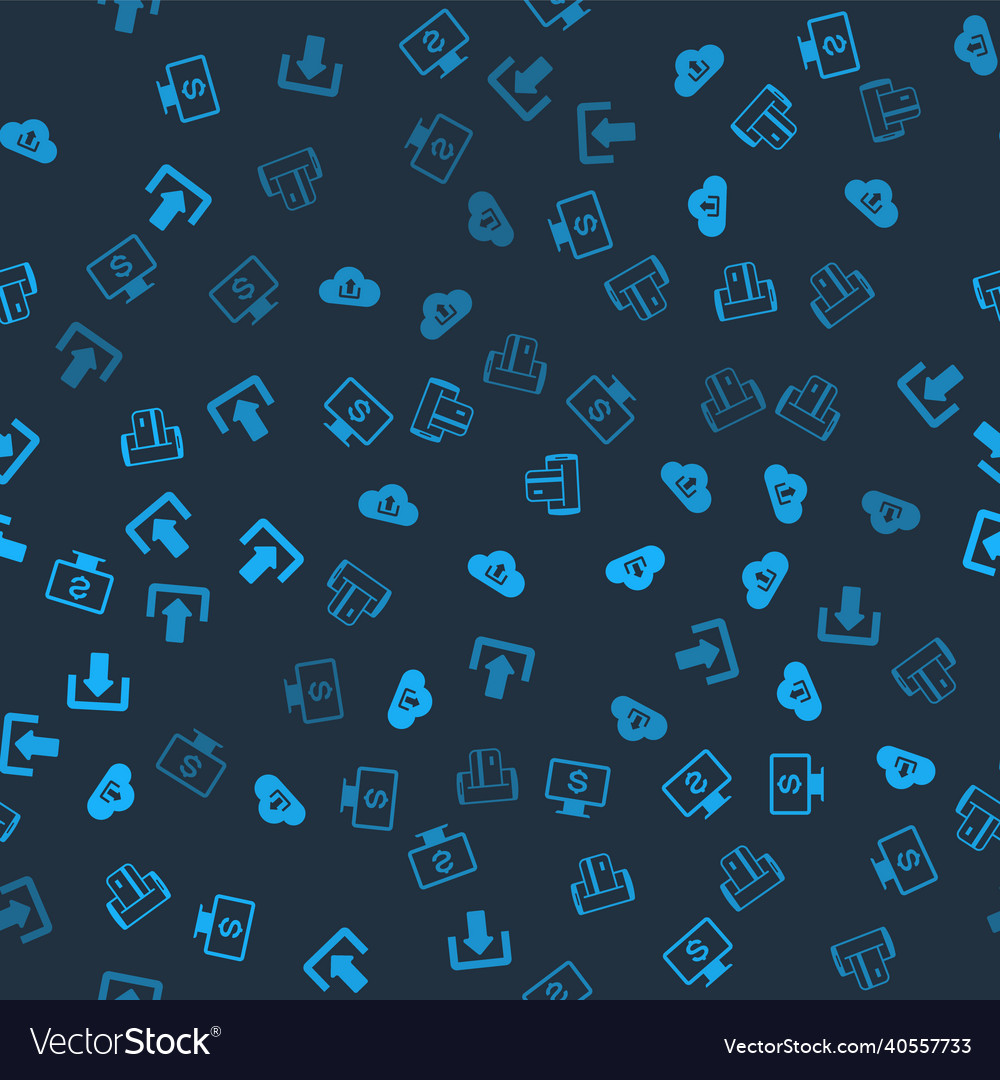 Set monitor with dollar cloud upload nfc payment Vector Image Set monitor with dollar cloud upload nfc payment