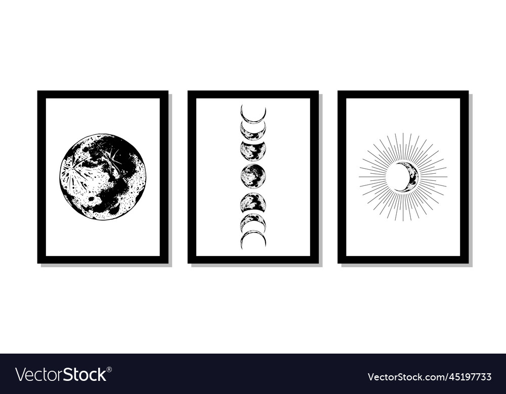 Split moon in frame design