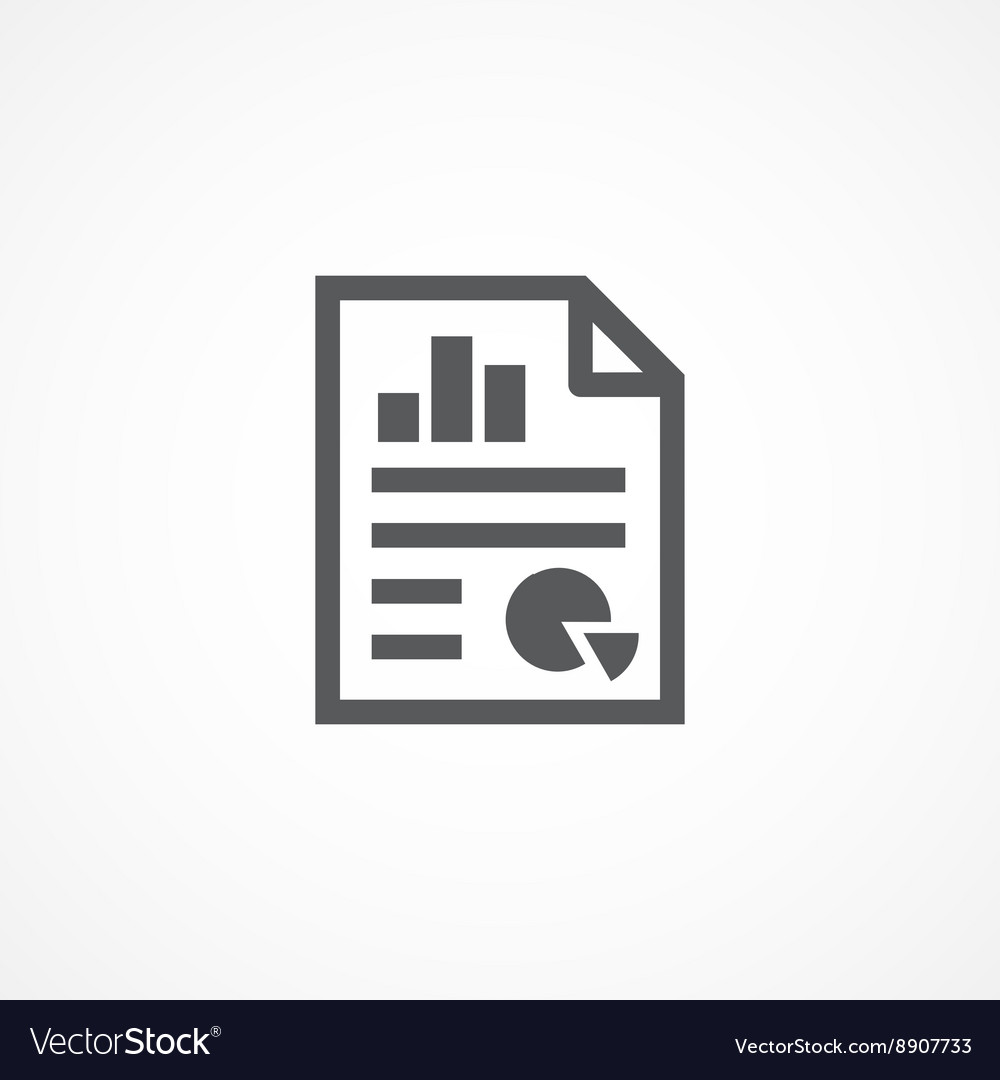 Statistics Icon Royalty Free Vector Image Vectorstock 1875