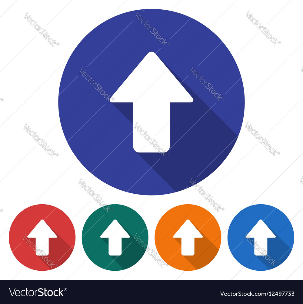 Upward direction arrow icon Royalty Free Vector Image