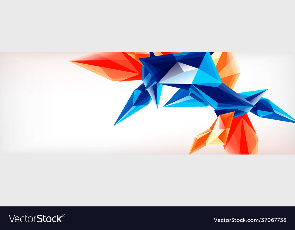 3d triangles and pyramids abstract Vector Image 3d triangles and pyramids abstract
