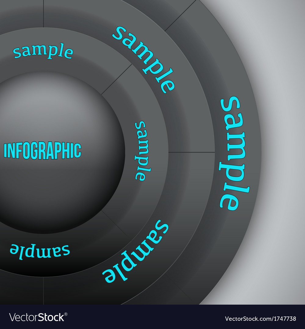 Business infographics circle