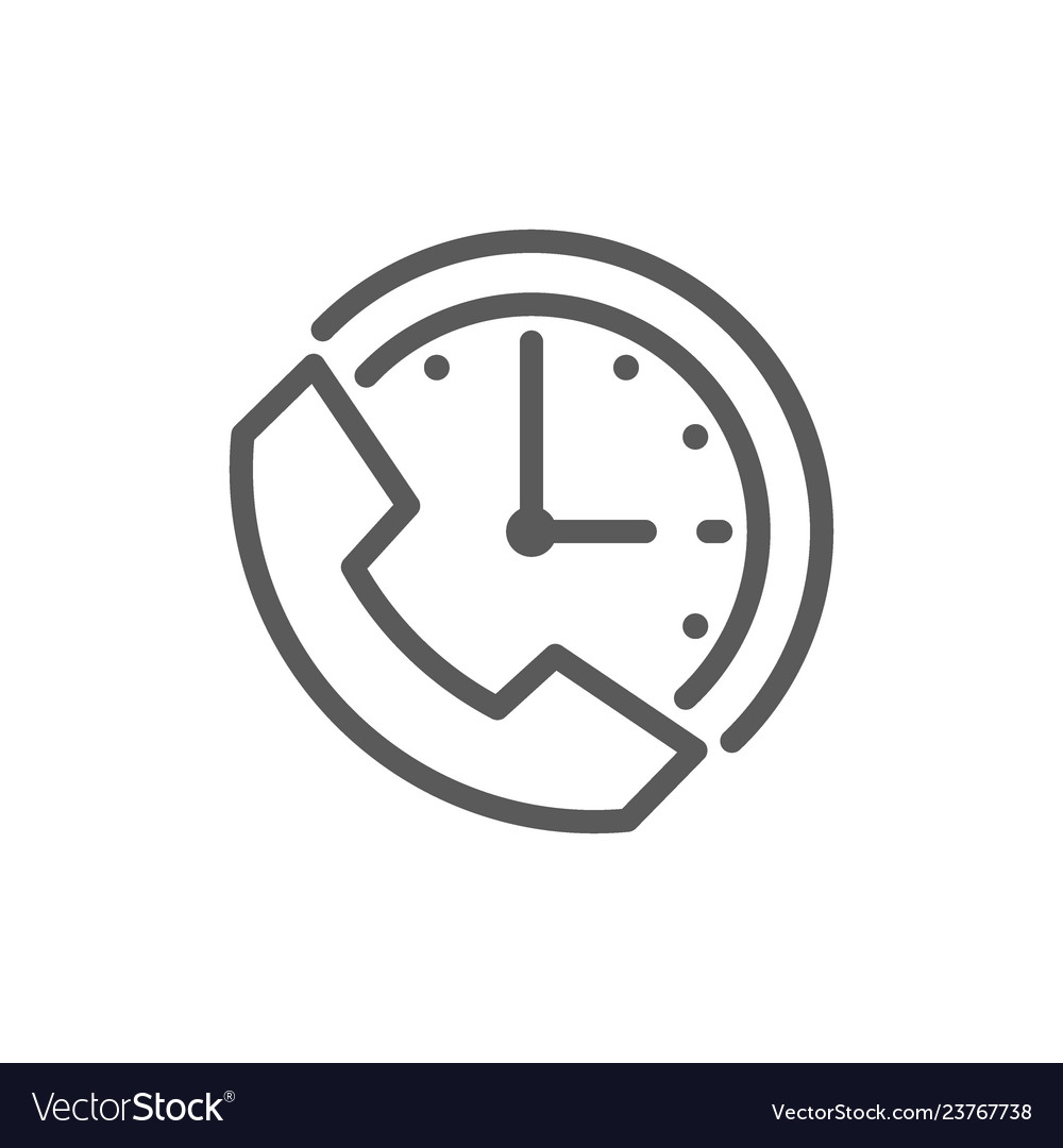 Clock with phone support time 24 hours service